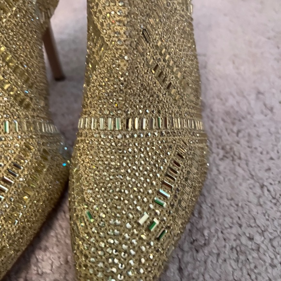 GOLD  MESH BOOTIES - Picture 3 of 6